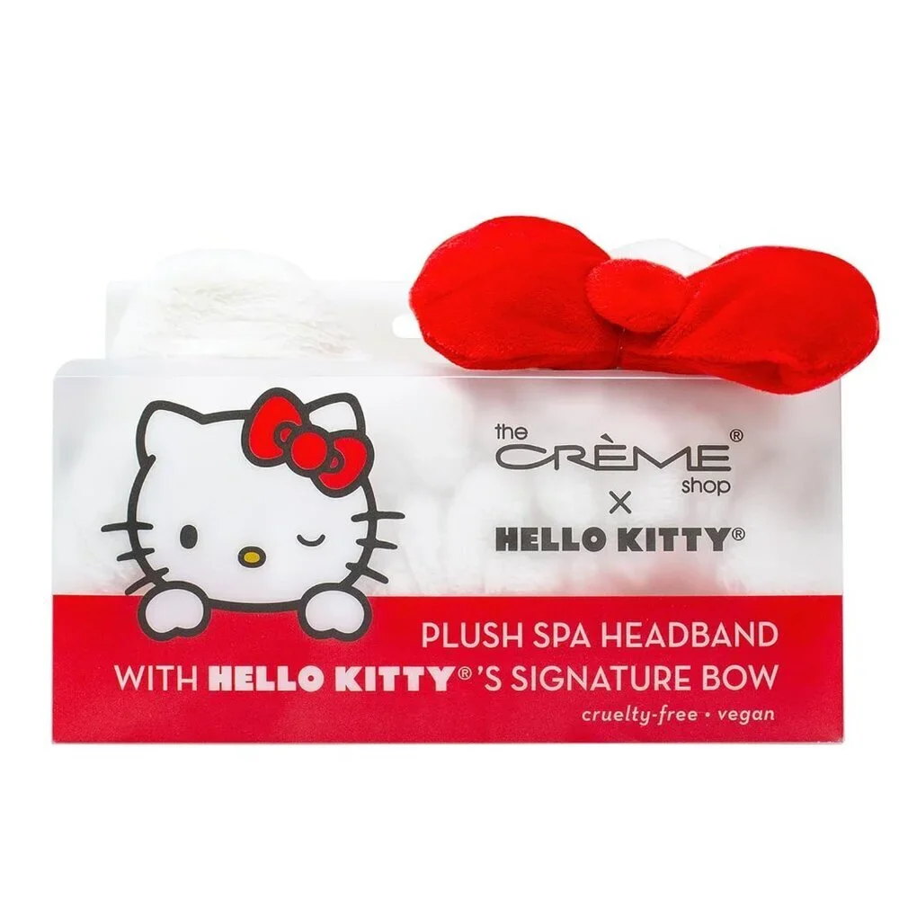 Hello Kitty Plush Spa Headband Face Wash Hair Band for Women